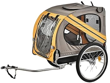 サイクルトレーラー　ペットカート 自転車メッシュ窓付き サイクルトレーラー ペットカート 自転車メッシュ窓付き